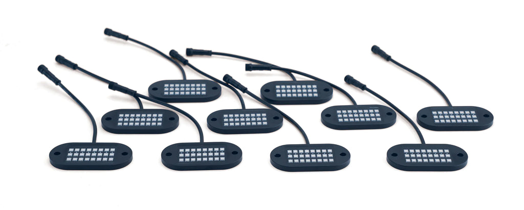 187 Style Rock Lights 2.0 W/ Control Harness - 5150 Whips image 1
