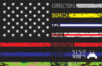 5150 Whips Heavy Duty American Flag (First Responders) image 0