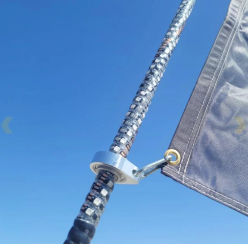Lighted Whip 360 Degree Rotating Swivel Flag Mount image 1
