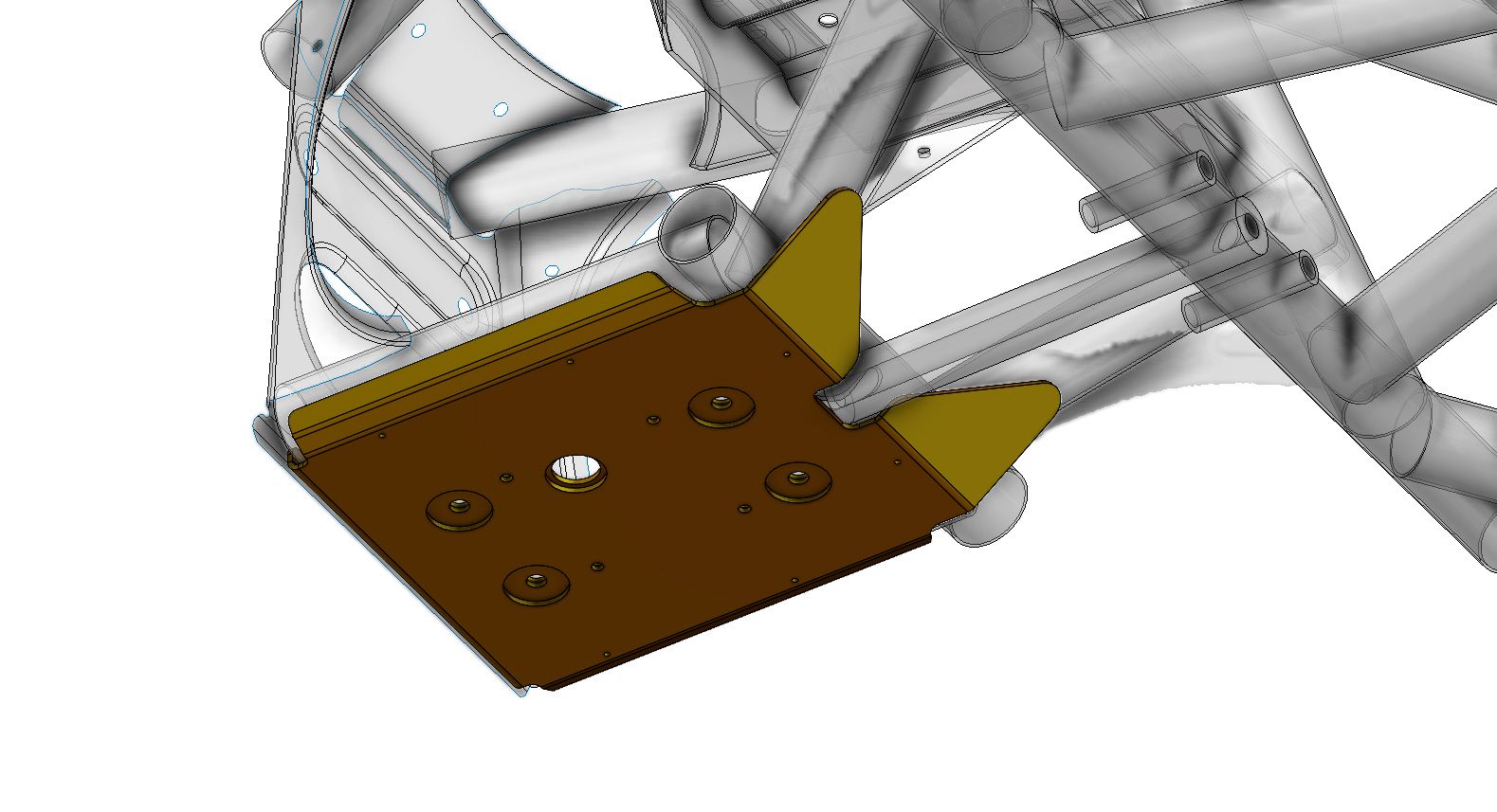 Maverick X3 Chromoly Weld In Front Diff Tray - Ct Race Worx image 0
