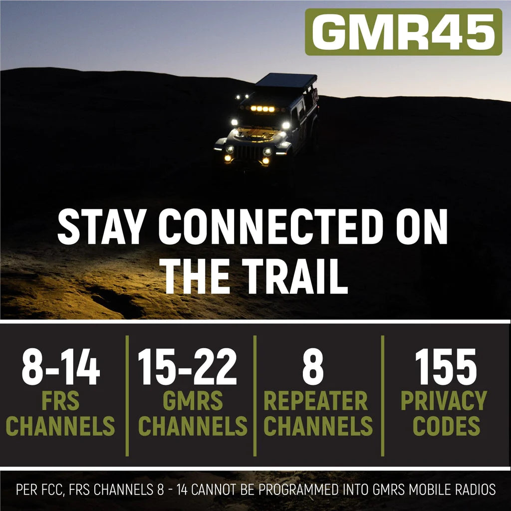 Radio Kit - Gmr-45 High Power Gmrs Band Mobile Radio With Antenna image 4