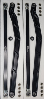 Polaris RZR Pro R, Pro S, Turbo R High Clearance Radius Rods in Black Finish image 1