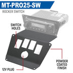 Lower Accessory Panel for 2025 Polaris RZR Pro XP, Pro R, and Pro S Radio Mount image 1