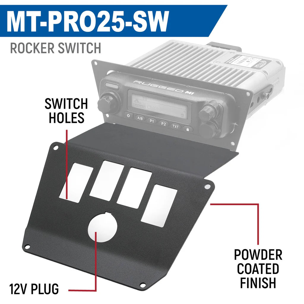 Lower Accessory Panel for 2025 Polaris RZR Pro XP, Pro R, and Pro S Radio Mount image 1