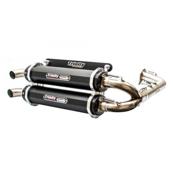 Rzr Xp Turbo/Turbo S Dual Exhaust System - Black 16-21 image 0