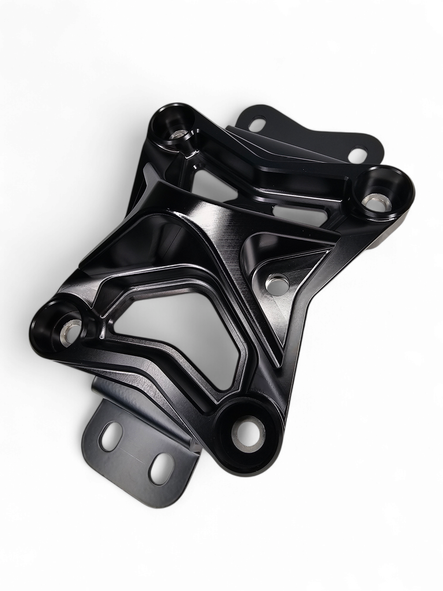 2022 to Current Can Am X3 10 Bolt Radius Rod Plate with Pull Hook (Black) image 3