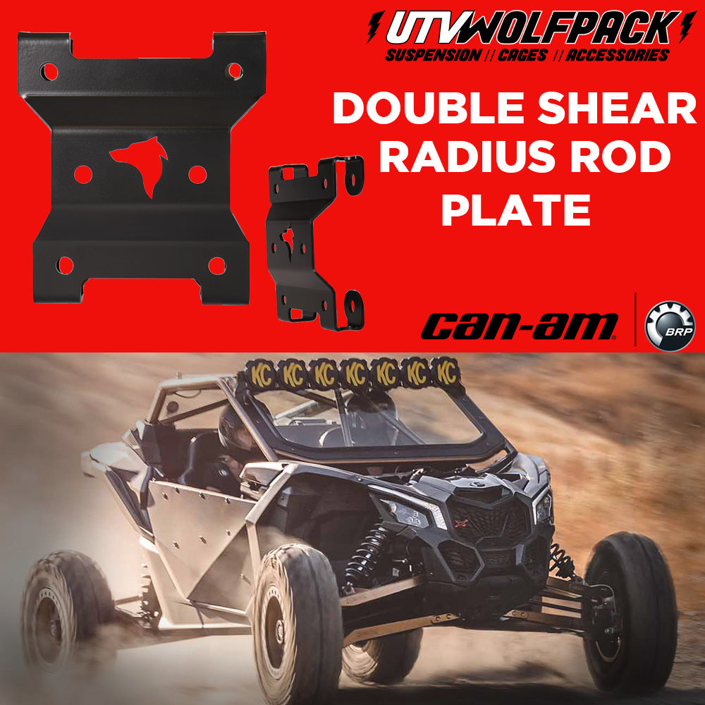 Can-Am X3 Double Shear Radius Rod Plate - Utv Wolfpack image 1