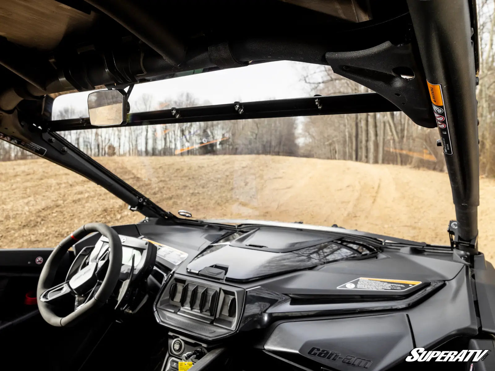 Can-Am Maverick R Scratch-Resistant Full Windshield image 3