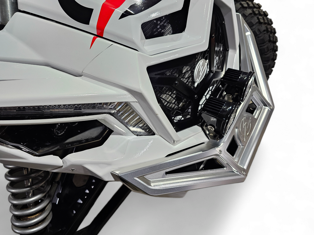 2017+ Can-Am X3 Maverick Machined Billet Front Winch Bumper (Clear Anodize) image 13