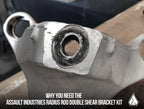 Assault Industries Canam X3 Radius Rod Double Shear Bracket Kit image 3