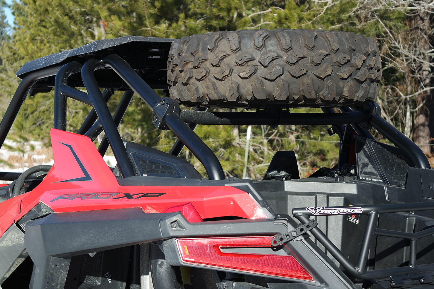 Rzr Pro Xp Spare Tire Carrier - Aprove Usa image 1