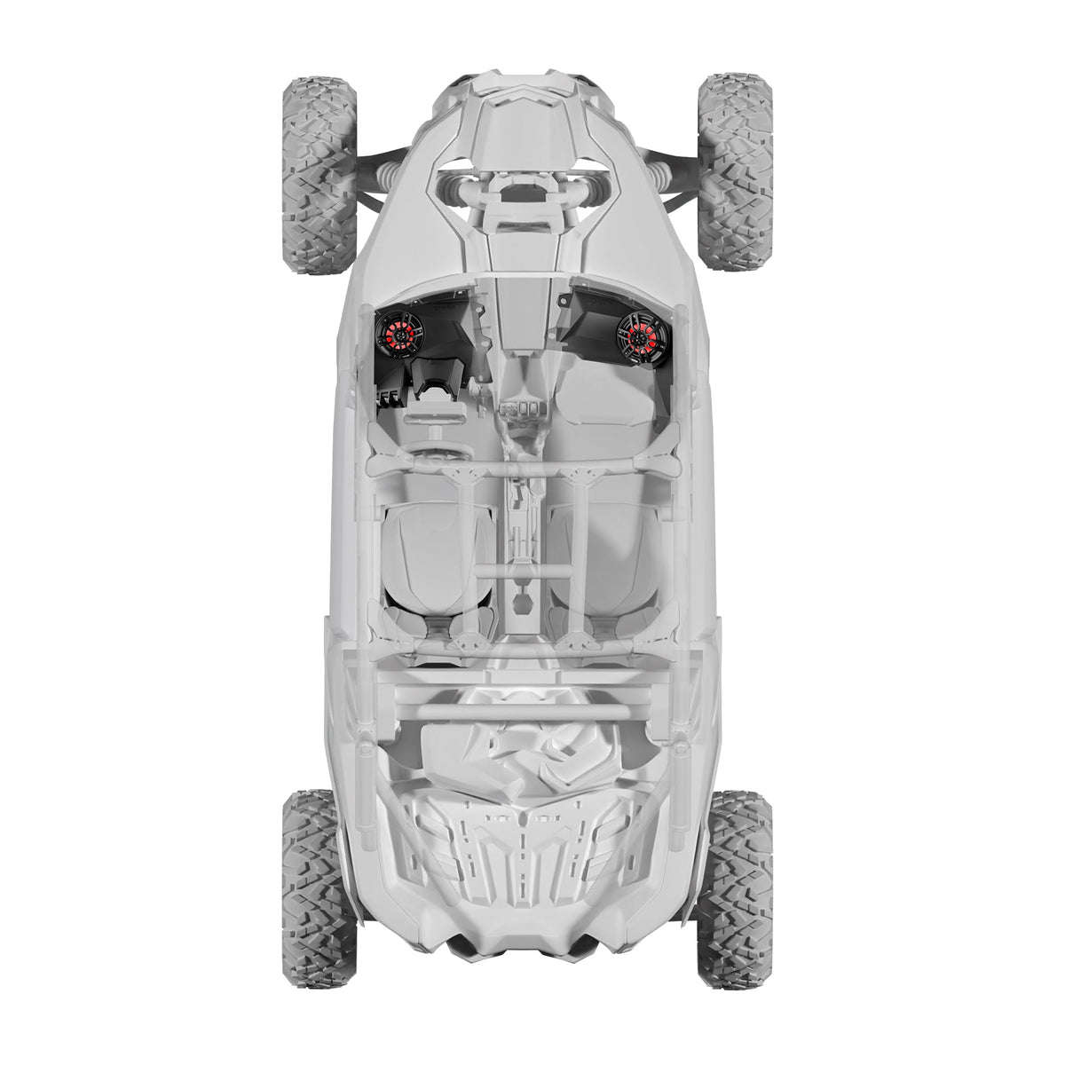 Can-Am Maverick X3 Dashboard Empty Panel for 6.5" Speaker