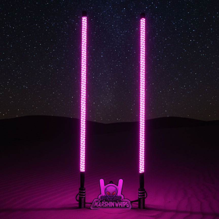 V2 Black Out LED Whip Set | Sleek Off-Road UTV Lights - view 10