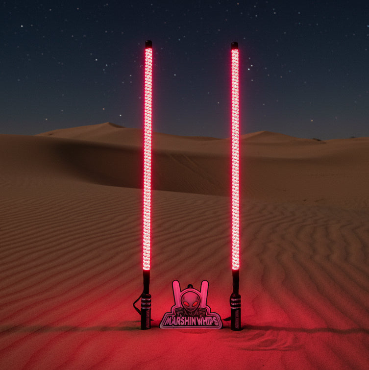 V2 Black Out LED Whip Set | Sleek Off-Road UTV Lights - view 8