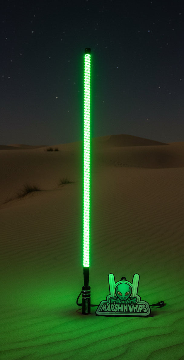 Marshin Whips V2 Black Out LED Whip | Single Stealth Off-Road Light - view 4