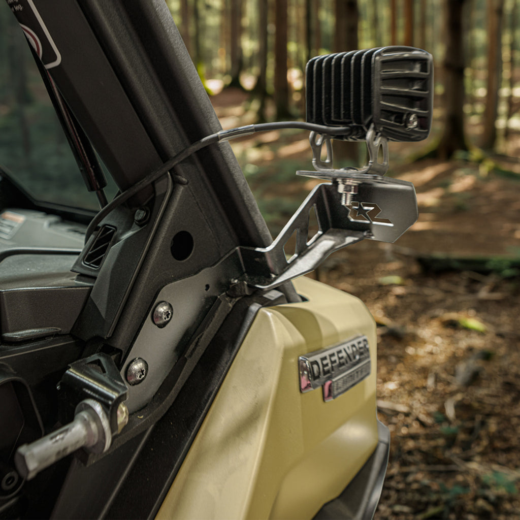Can-Am Defender HD11 A Pillar Light Brackets