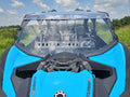 Can-Am Maverick X3 - 2 Pc Windshield with Clear Visor w/Hard Coat, Vent, and Clamp Options by 3 Star UTV