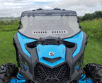 Can-Am Maverick X3 Max - 2 Pc Windshield with Tinted Visor w/Hard Coat, Vent, and Clamp Options