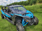 Can-Am Maverick X3 Max - 2 Pc Windshield with Tinted Visor w/Hard Coat, Vent, and Clamp Options