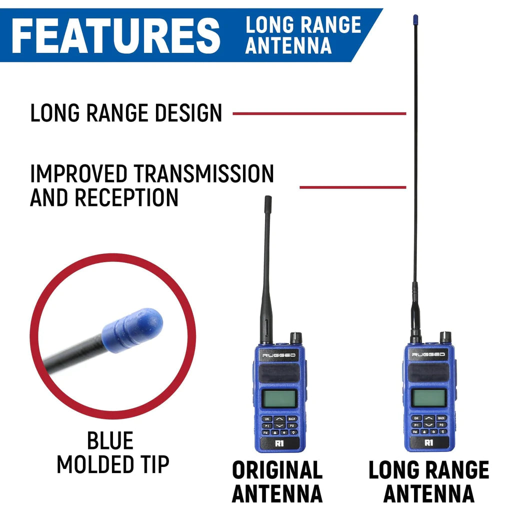 Bundle - R1 Handheld Radio With Long Range Antenna And High Capacity Battery image 6
