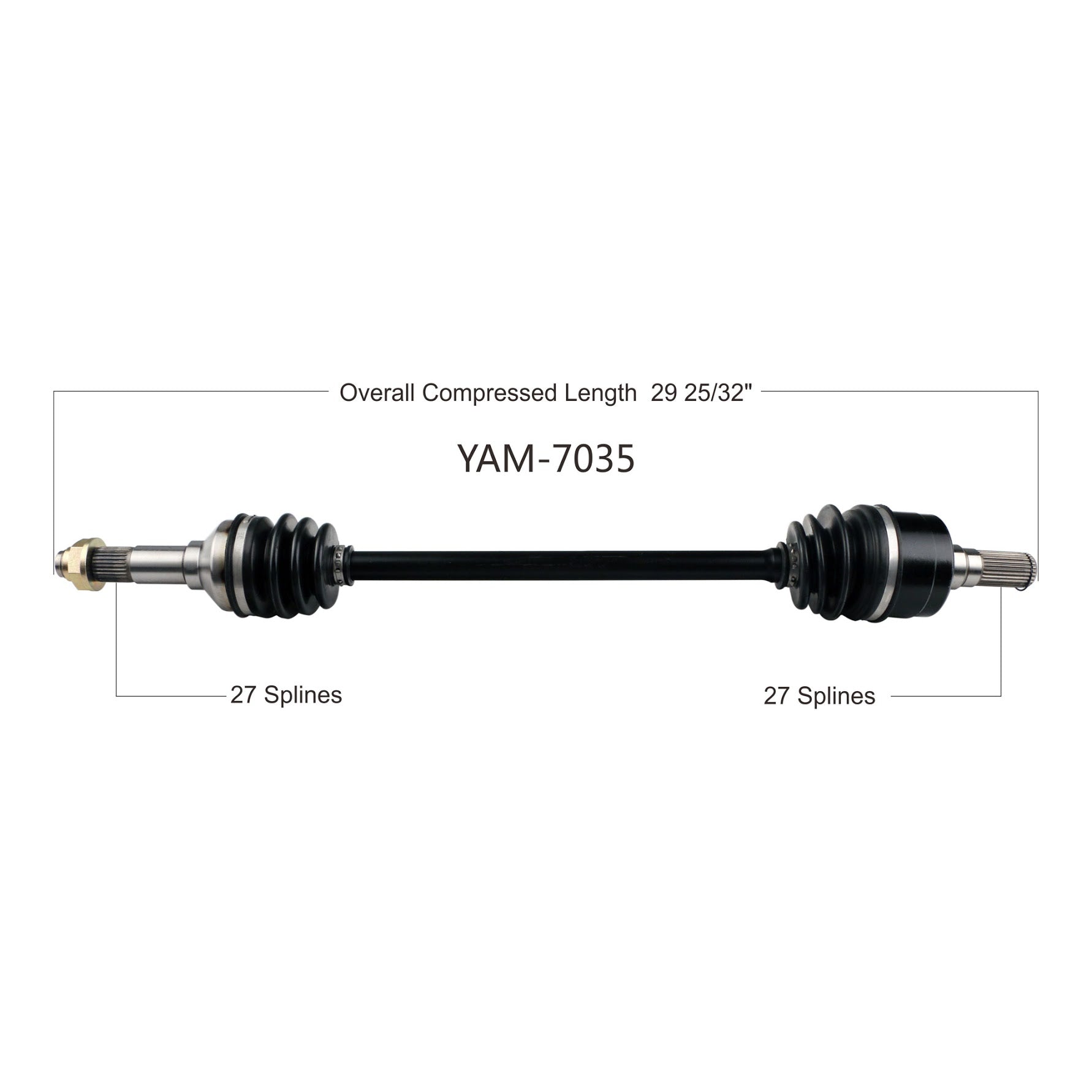 2016-2018 Yamaha Yxz1000R Oe Replacement Cv Axle image 1