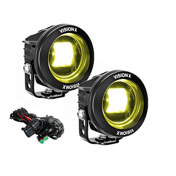 3.7" Round CG2 SAE LED Light Cannon Kit