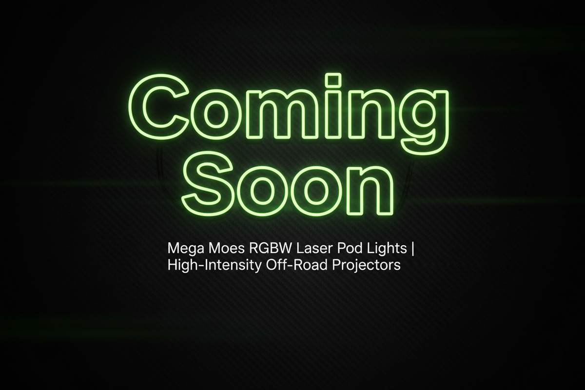 Mega Moes RGBW Laser Pod Lights | High-Intensity Off-Road Projectors by Marshin Whips