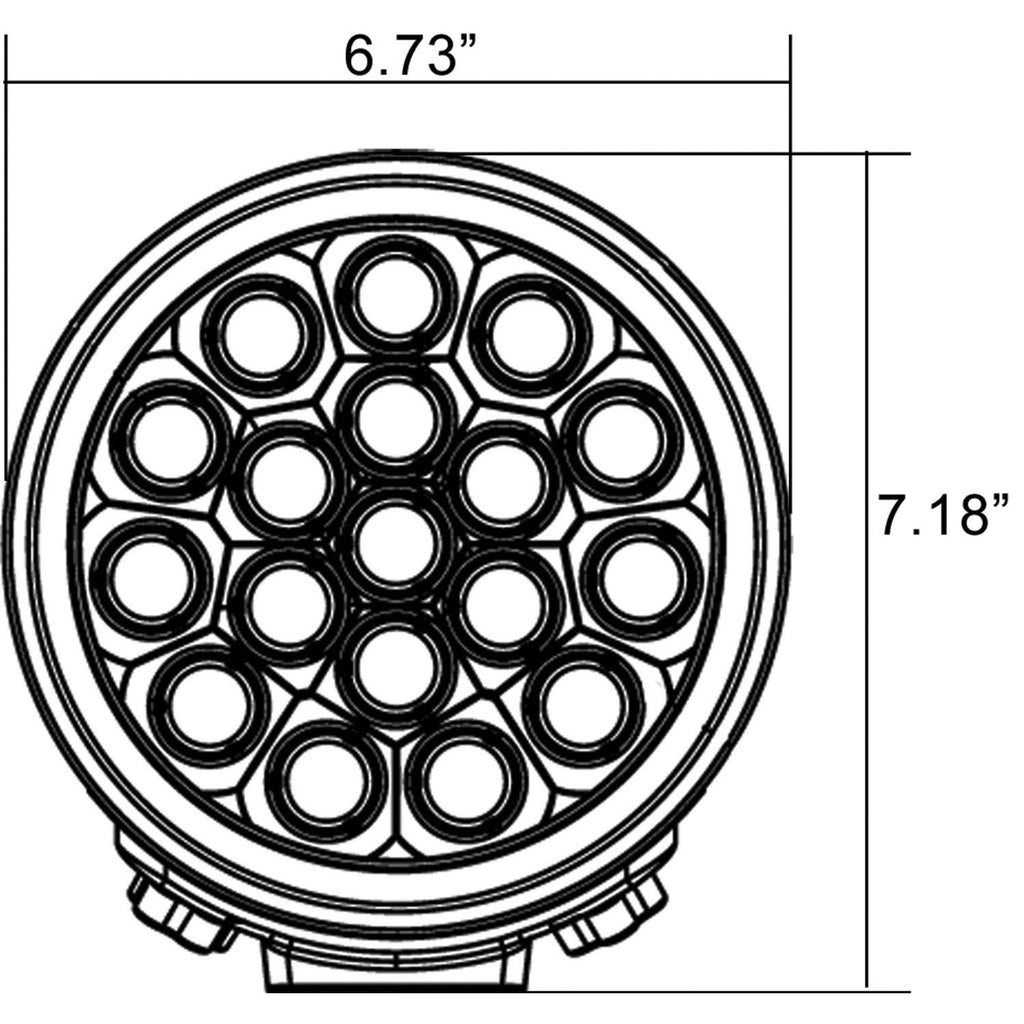 6" TPX Transporter 18-LED Driving Light