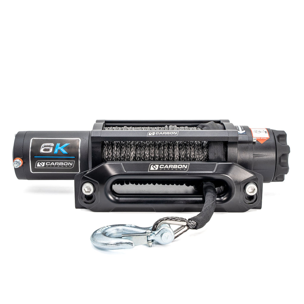 Carbon Offroad Long Drum 6000lb ATV - Small 4X4 Winch by Carbon Offroad USA