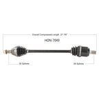 Honda Talon Axle - OEM Replacement image 1