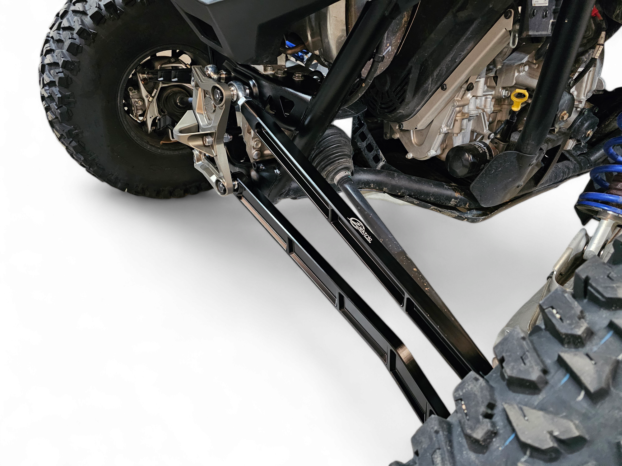 Polaris RZR Pro R, Pro S, Turbo R High Clearance Radius Rods in Black Finish image 8