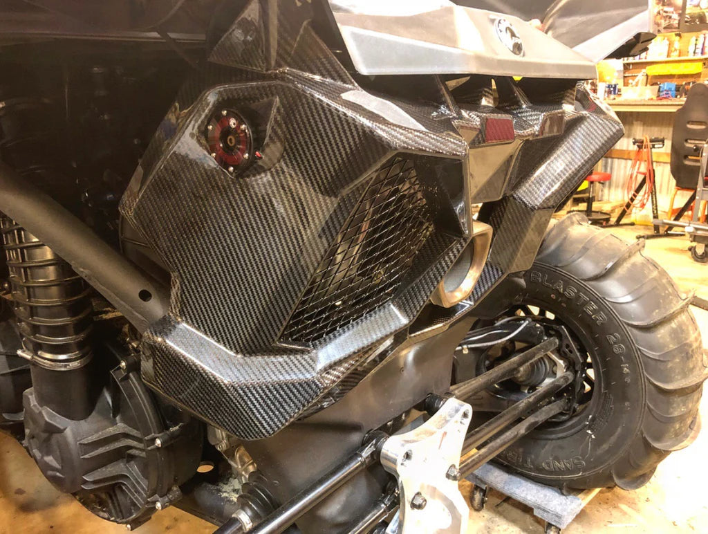 Can-Am Maverick X3 Carbon Fiber Exhaust Shroud image 4
