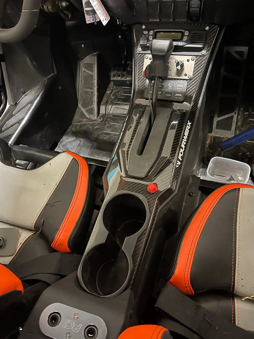 Polaris RZR Pro XP / Pro R Carbon Fiber Front Center Console image 8