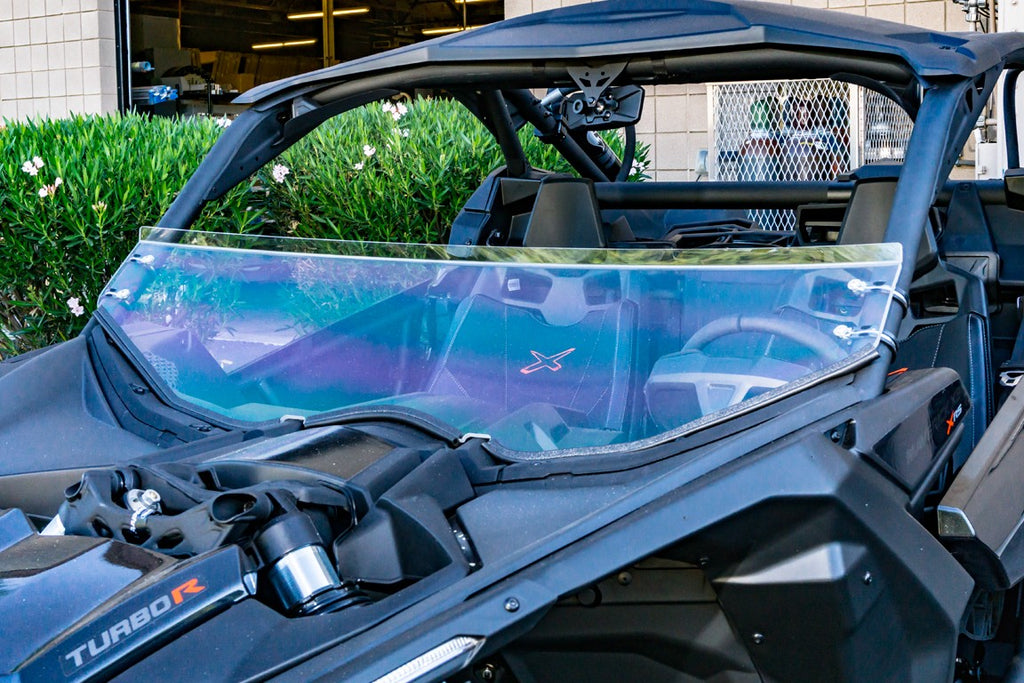 Can Am Maverick X3 Lexan Clear Half Windshield image 2