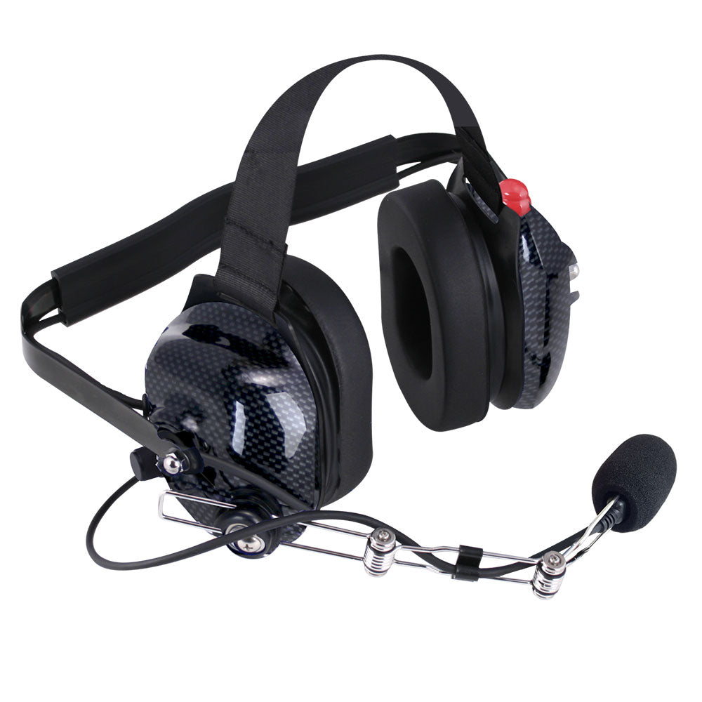 H42 Behind The Head (Bth) Headset For 2-Way Radios - Black Carbon Fiber image 0