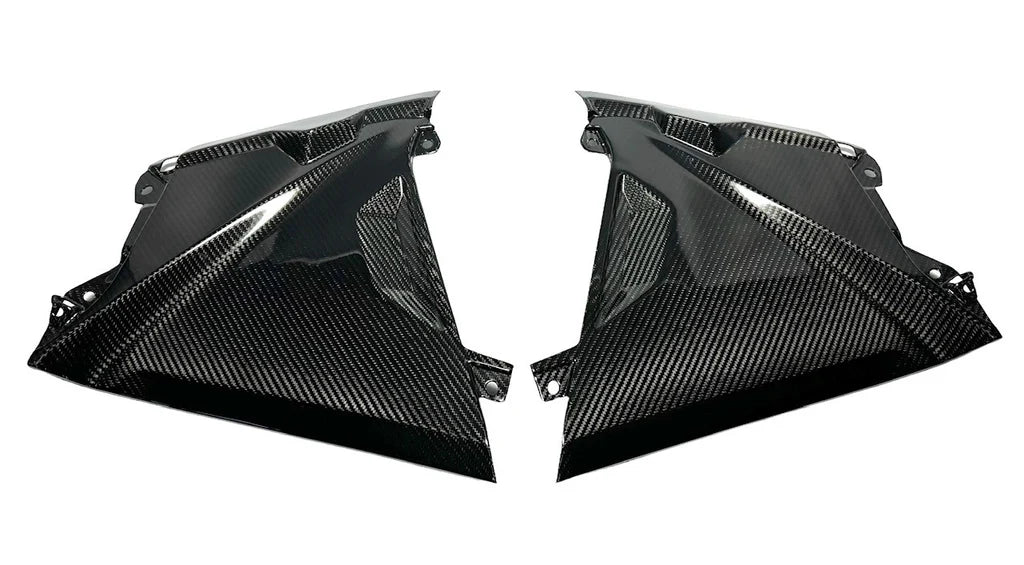 Can-Am Maverick R Carbon Fiber Upper Dash Outer Panels image 0