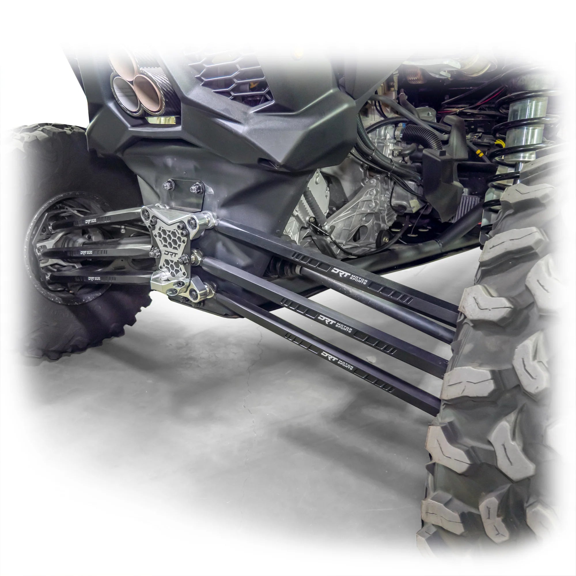 DRT Can-Am Maverick X3 2017+ Billet Aluminum 3-PC Radius Rod Plate Kit image 2