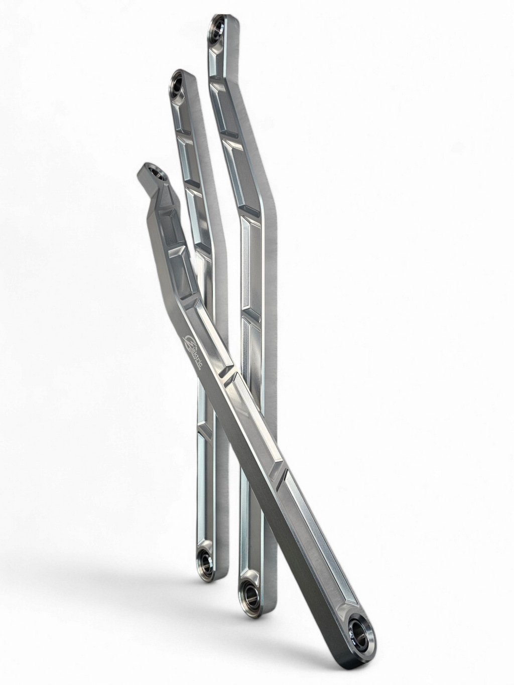 Can-Am X3 Maverick High Clearance Radius Rods in Clear Finish for 72" image 2