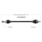 Can-Am Maverick X3 72" Heavy Duty Axle image 1