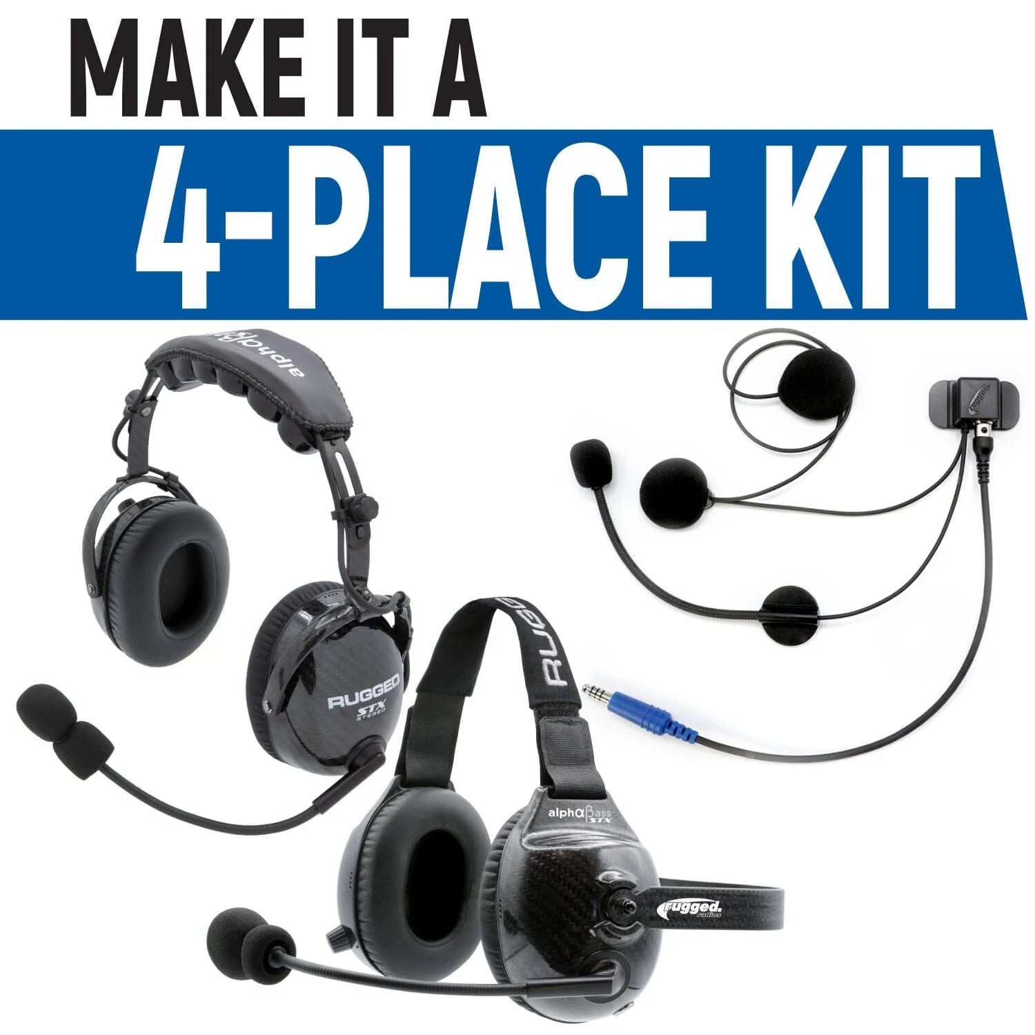 4-Place Intercom Expansion Kit - Rugged Radios image 0
