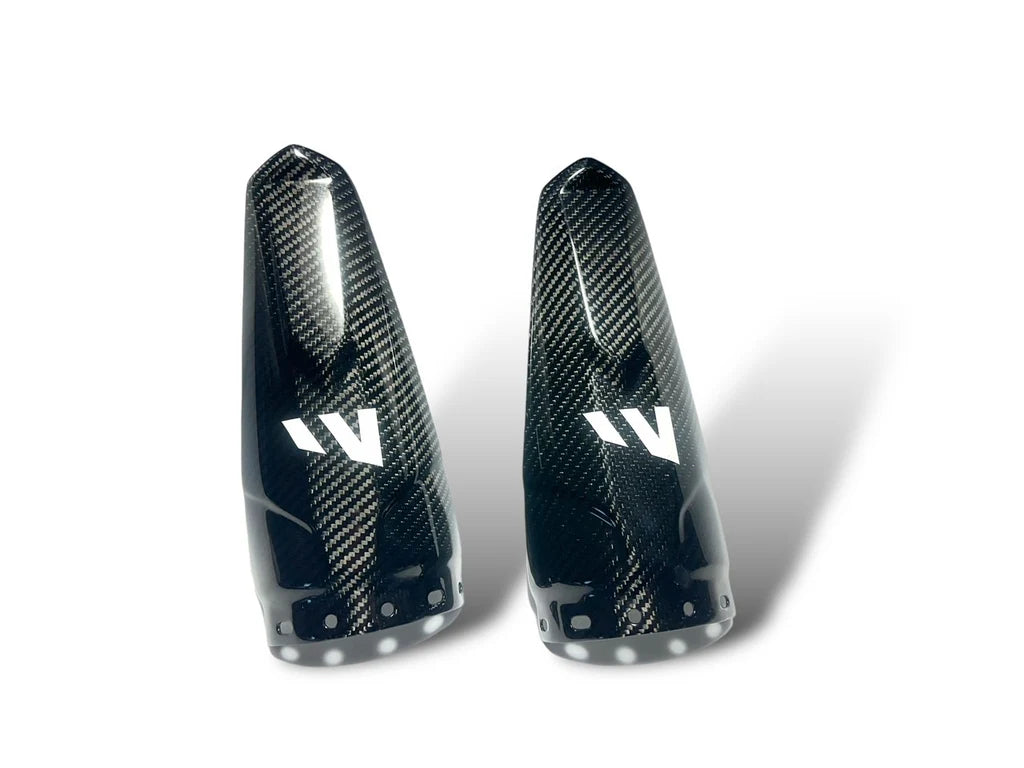 Can-Am Maverick R Carbon Fiber Rear Shock Guard Set image 0