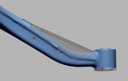 Can-Am Maverick R Lower Control Arm Bend-Guard Weld On Gusset image 2