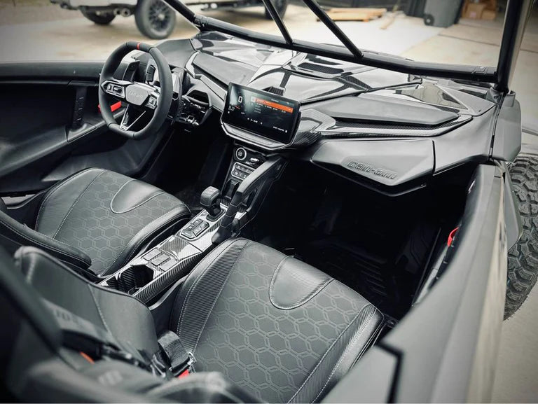 Can-Am Maverick R Carbon Fiber Center Console 2pc image 2