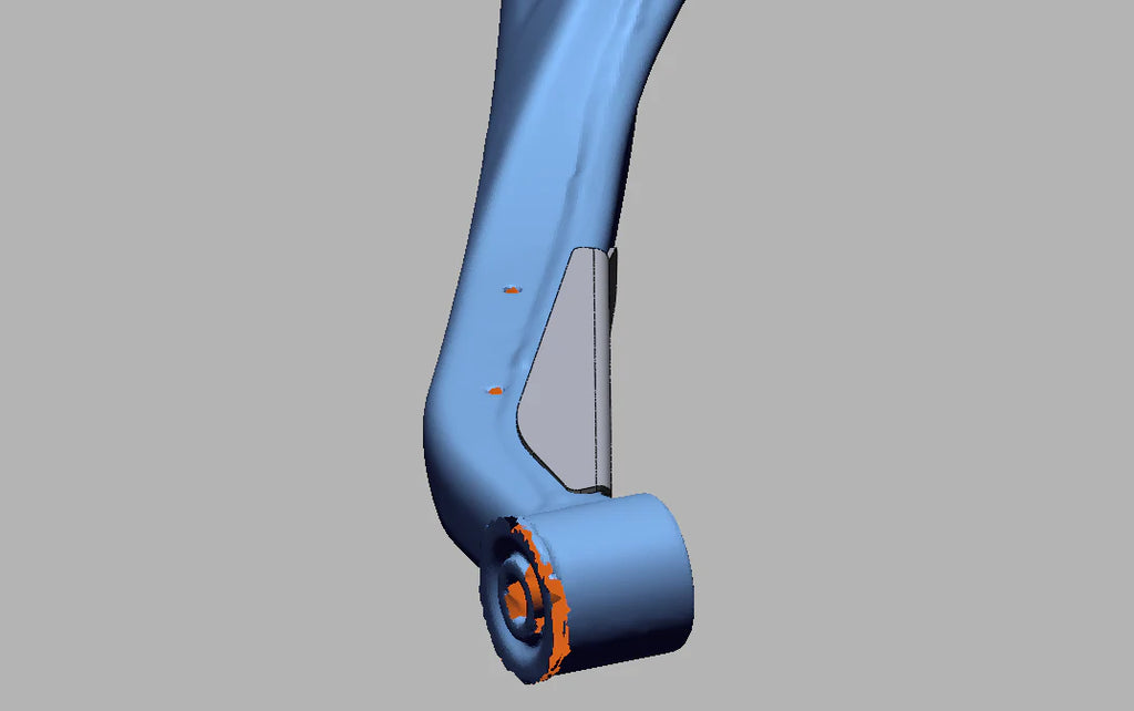 Can-Am Maverick R Lower Control Arm Bend-Guard Weld On Gusset image 1