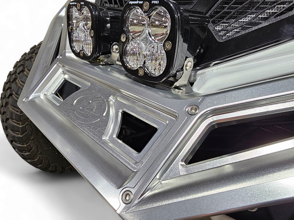 2017+ Can-Am X3 Maverick Machined Billet Front Winch Bumper (Clear Anodize) image 14
