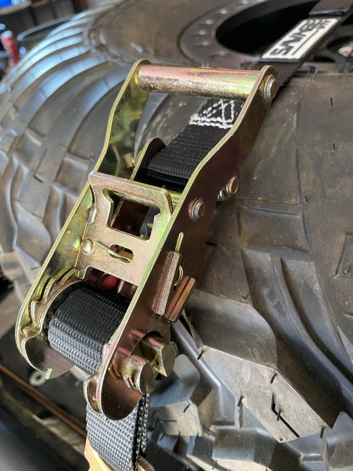 Savage Ratcheting Y-Strap For Spare Tires image 1