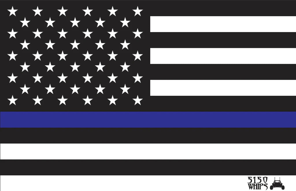 5150 Whips Heavy Duty American Flag (Blue Line) image 0