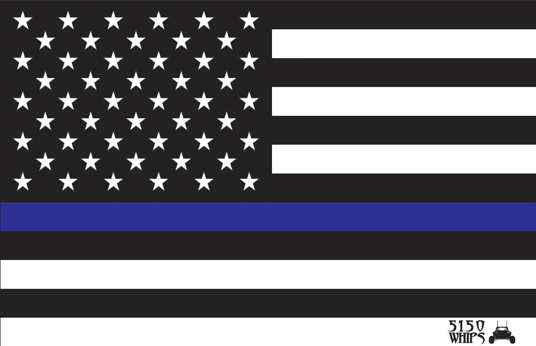 5150 Whips Heavy Duty American Flag (Blue Line) image 0