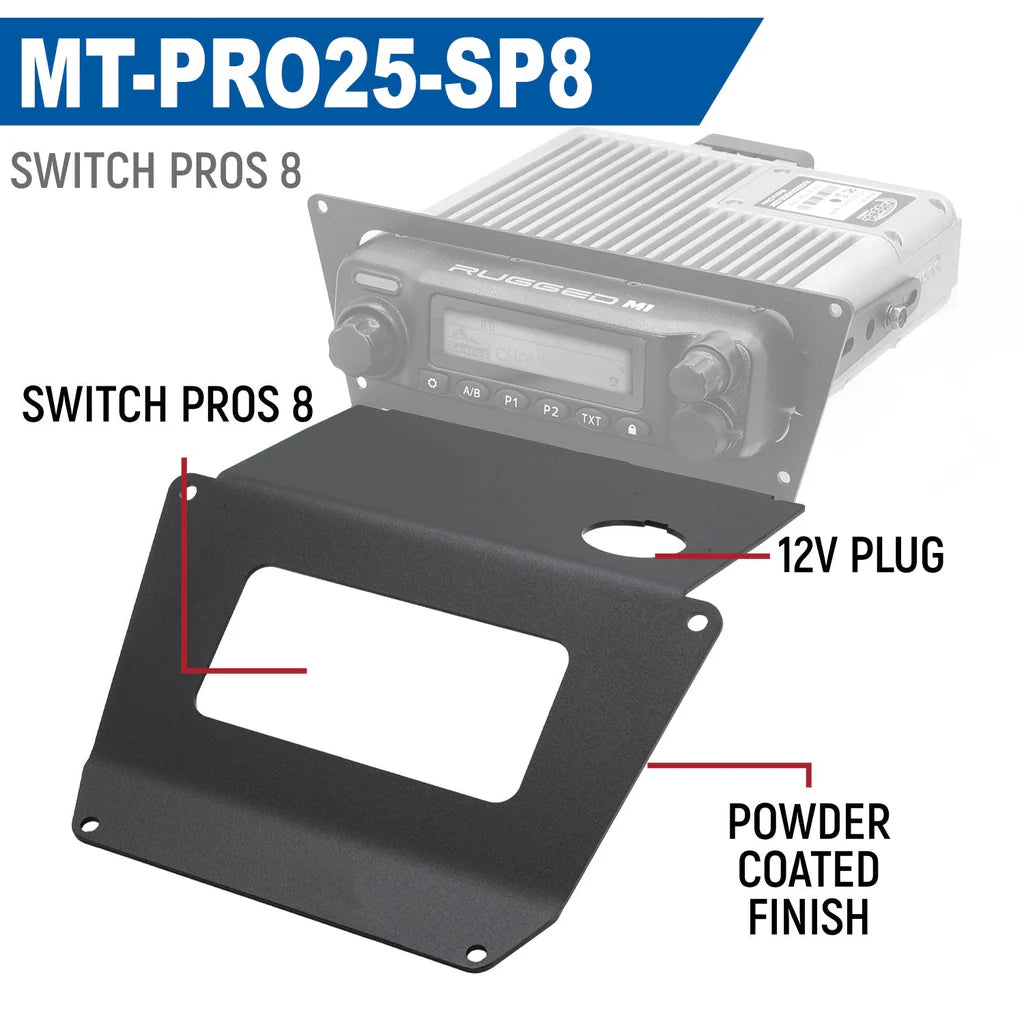 Lower Accessory Panel for 2025 Polaris RZR Pro XP, Pro R, and Pro S Radio Mount image 2