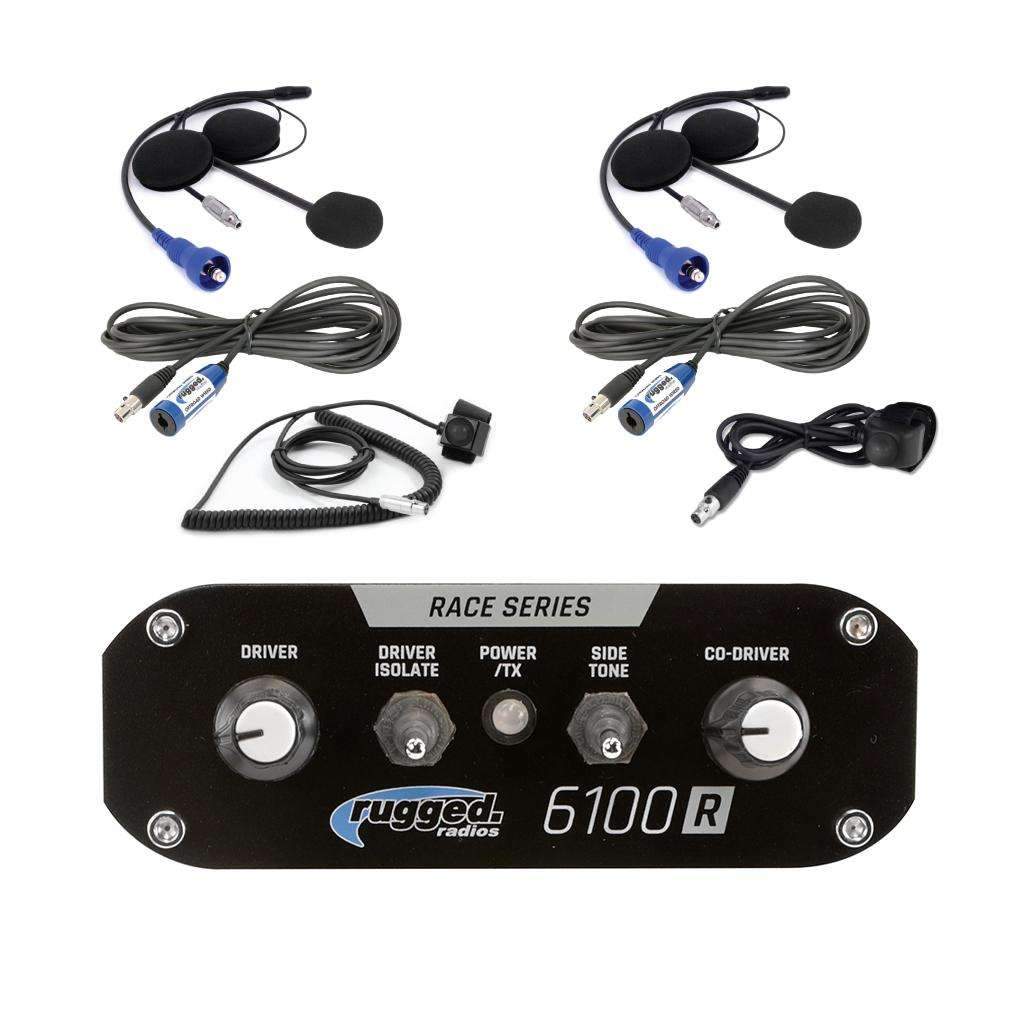 Rrp6100 2 Place Race Intercom System With Helmet Kits image 0